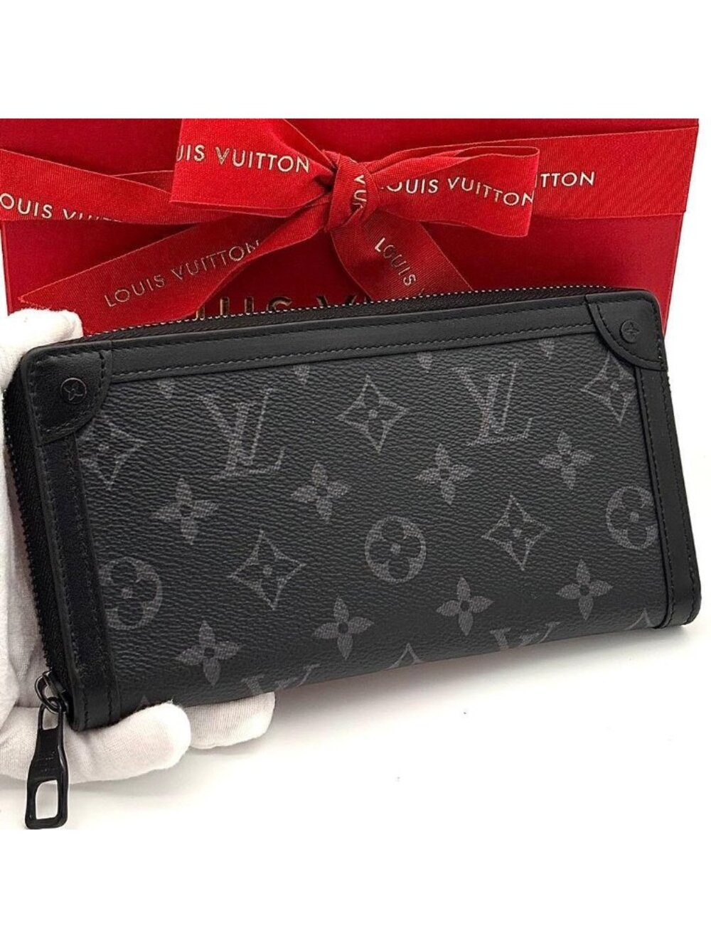 Louis Vuitton Wallet Monogram Eclipse Zippy Trunk